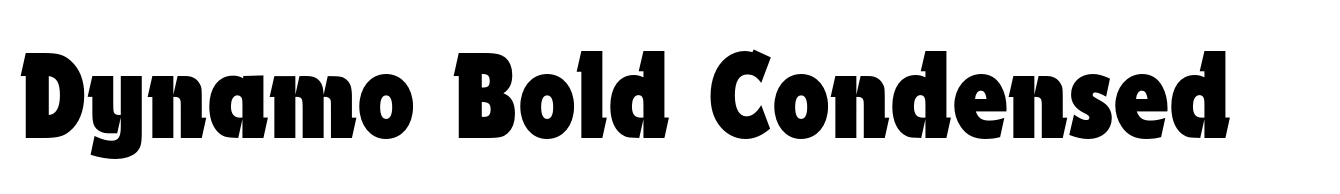 Dynamo Bold Condensed